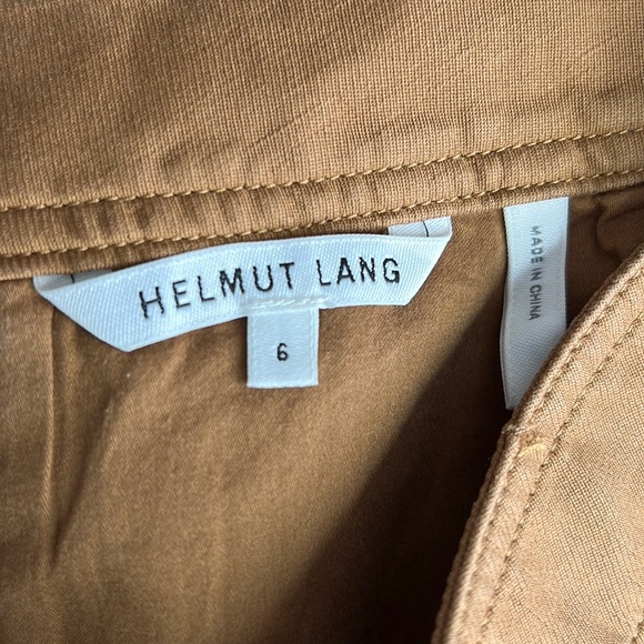 🎯NWOT Helmut Lang Patch Pocket Mini Skirt Tan Size 6 - Picture 9 of 10
